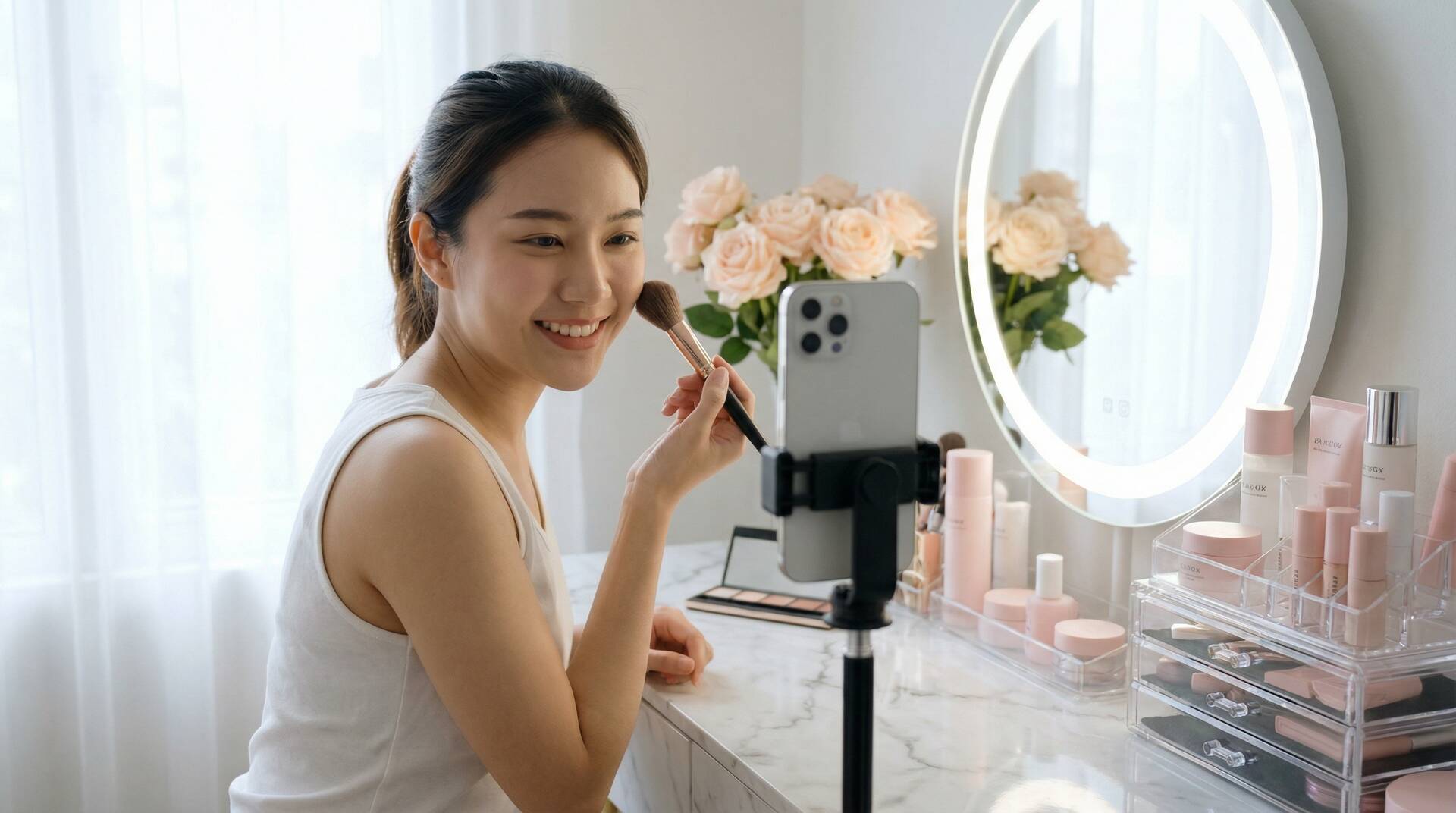 黑丝美妆视频教程